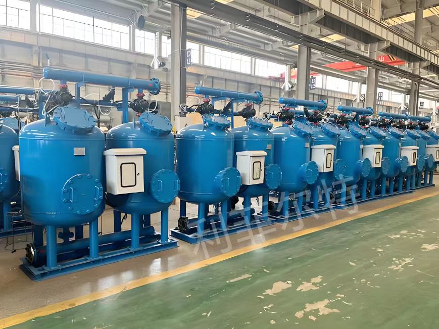 循環(huán)水旁濾使用自動(dòng)反沖洗淺層砂過濾器