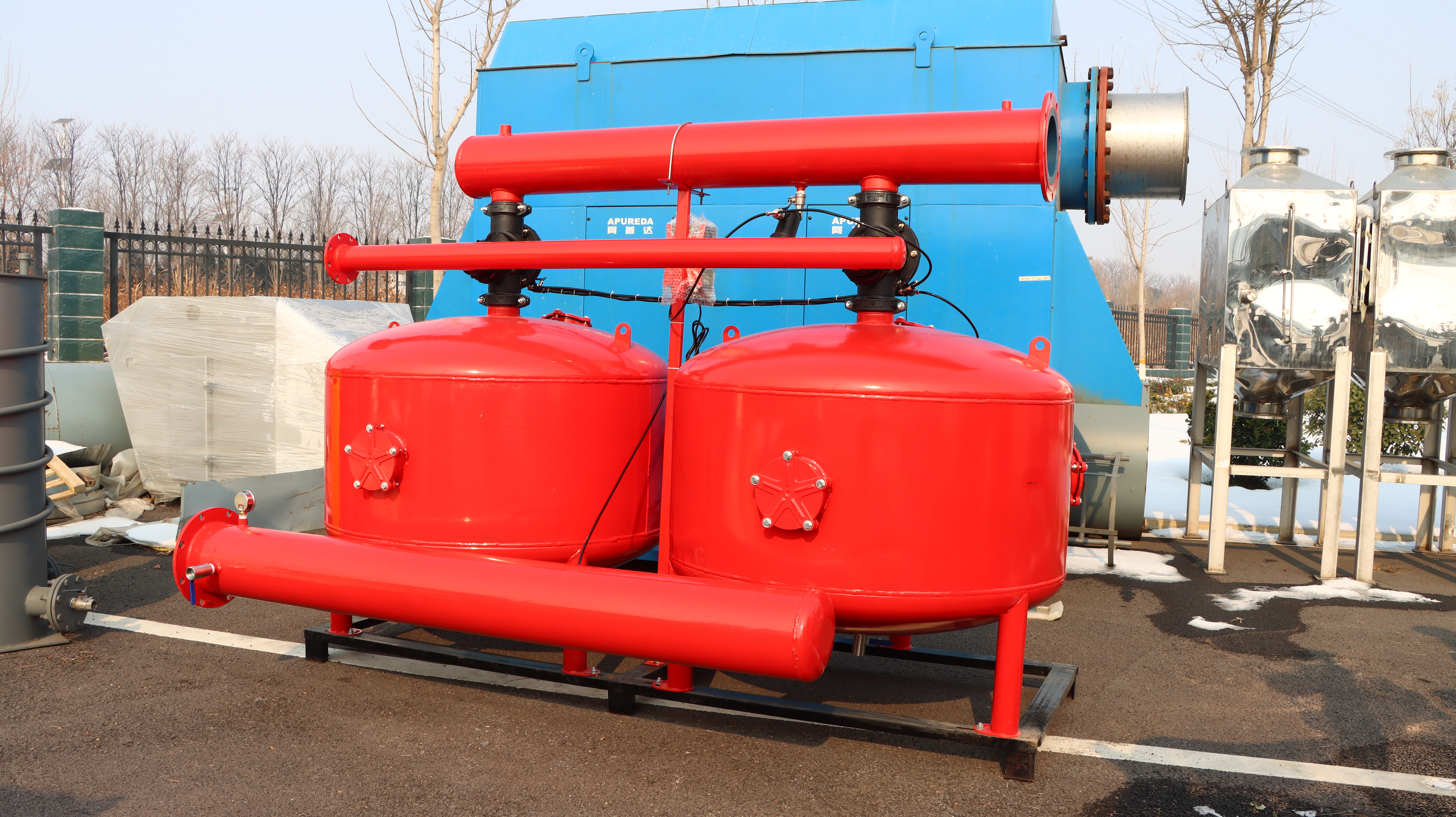 4寸雙罐全自動反沖洗砂石過濾器